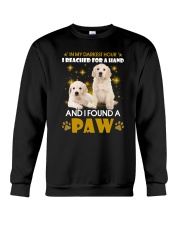 Golden Retriever paw Crewneck Sweatshirt front