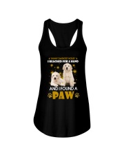 Golden Retriever paw Ladies Flowy Tank thumbnail