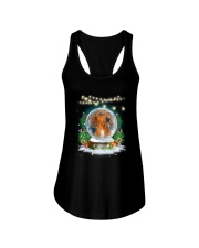 Dachshund and snowball Xmas Ladies Flowy Tank thumbnail