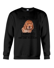 English Cocker Spaniel trying to be awesome 180319 Crewneck Sweatshirt thumbnail