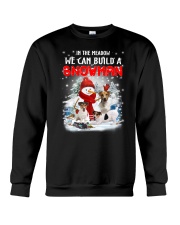 Jack Russell Terrier And Snowman Crewneck Sweatshirt front