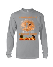 Basset Hound And Broomstick Long Sleeve Tee thumbnail