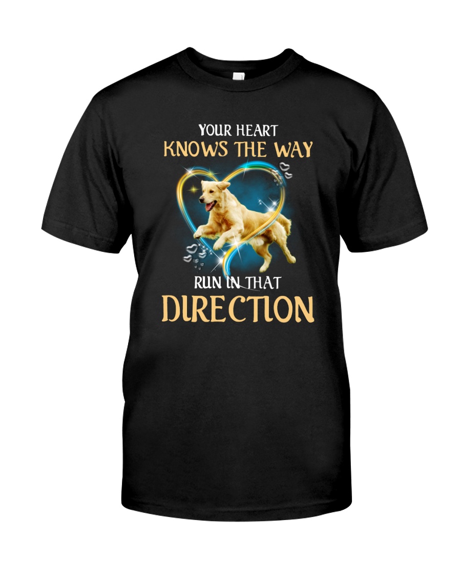 Golden Retriever and heart Classic T-Shirt
