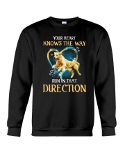 Golden Retriever and heart Crewneck Sweatshirt thumbnail
