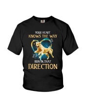 Golden Retriever and heart Youth T-Shirt thumbnail