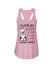 Old English Sheepdog Bed Hogging 3001 Ladies Flowy Tank thumbnail
