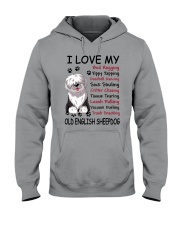 Old English Sheepdog Bed Hogging 3001 Hooded Sweatshirt thumbnail