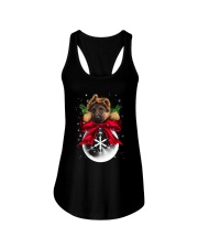 German Shepherd Noel Ladies Flowy Tank thumbnail