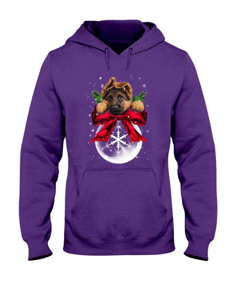 German Shepherd Noel Hooded Sweatshirt