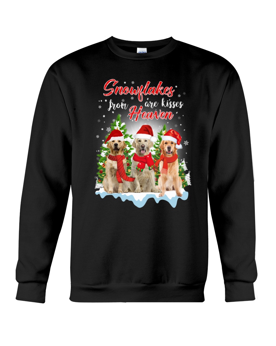 Golden Retriever Snowflakes Are Kisses 0510 Crewneck Sweatshirt