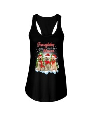 Golden Retriever Snowflakes Are Kisses 0510 Ladies Flowy Tank thumbnail