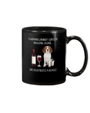 Beagle and Wine Mug thumbnail