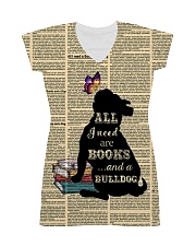 Bulldog and books 1311 All-over Dress thumbnail