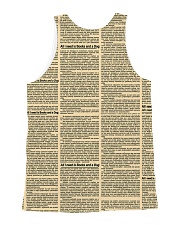 Bulldog and books 1311 All-over Unisex Tank back