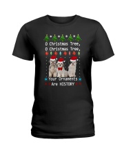 O Christmas Tree Shih Tzu Ladies T-Shirt thumbnail
