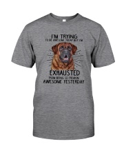 Mastiff trying to be awesome 180319 Classic T-Shirt front
