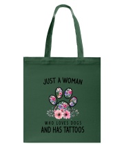 Dog And Tattoo Tote Bag thumbnail