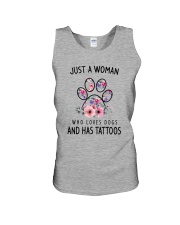 Dog And Tattoo Unisex Tank thumbnail