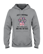 Dog And Tattoo Hooded Sweatshirt thumbnail