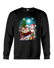 Labrador Retriever and snowman funny Crewneck Sweatshirt front