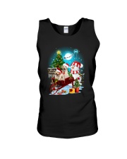 Labrador Retriever and snowman funny Unisex Tank thumbnail