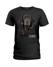 Flat-Coated Retriever Awesome Family 0701 Ladies T-Shirt thumbnail