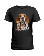 Beagle Awesome Family 0501 Ladies T-Shirt thumbnail