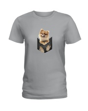 Pomeranian Pocket 1012 Ladies T-Shirt thumbnail