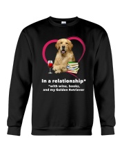 In A Relationship Golden Retriever Crewneck Sweatshirt thumbnail