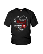 Dachshund Road To My Heart Youth T-Shirt thumbnail