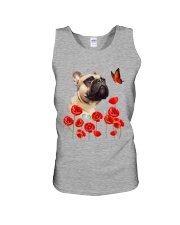 French Bulldog And Flowers Unisex Tank thumbnail