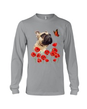 French Bulldog And Flowers Long Sleeve Tee thumbnail