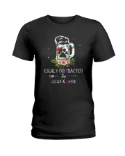 Beer and Dog 0410 Ladies T-Shirt thumbnail