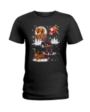 Reindeer New Dachshund Ladies T-Shirt thumbnail