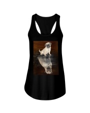Pug Reflection Mug 1412 Ladies Flowy Tank thumbnail