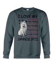 Japanese Spitz Bed Hogging 3001 Crewneck Sweatshirt thumbnail