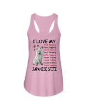 Japanese Spitz Bed Hogging 3001 Ladies Flowy Tank thumbnail