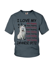 Japanese Spitz Bed Hogging 3001 Youth T-Shirt thumbnail