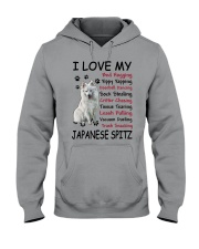 Japanese Spitz Bed Hogging 3001 Hooded Sweatshirt thumbnail