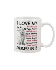 Japanese Spitz Bed Hogging 3001 Mug front