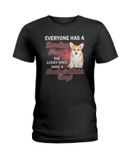 Pembroke Welsh Corgi Guardian Angel 1112 Ladies T-Shirt thumbnail