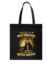 Golden Retriever and witch Tote Bag thumbnail