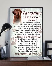 Vizsla Pawprints Poster 2201 11x17 Poster lifestyle-poster-2