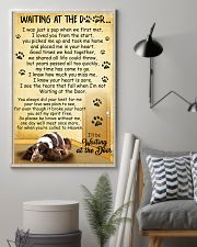 English Cocker Spaniel Waiting at The Door 11x17 Poster lifestyle-poster-1