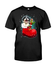 Border Collie socks christmas 0310 Classic T-Shirt thumbnail