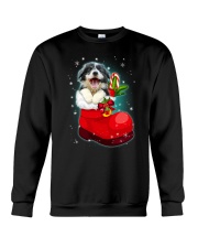 Border Collie socks christmas 0310 Crewneck Sweatshirt front