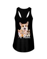 Pembroke Welsh Corgi Awesome Family 0701 Ladies Flowy Tank thumbnail