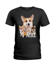 Pembroke Welsh Corgi Awesome Family 0701 Ladies T-Shirt thumbnail