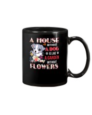 Dog and flowers Mug thumbnail
