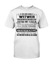 I'm not a widower i'm a husband to a wife wings Classic T-Shirt front